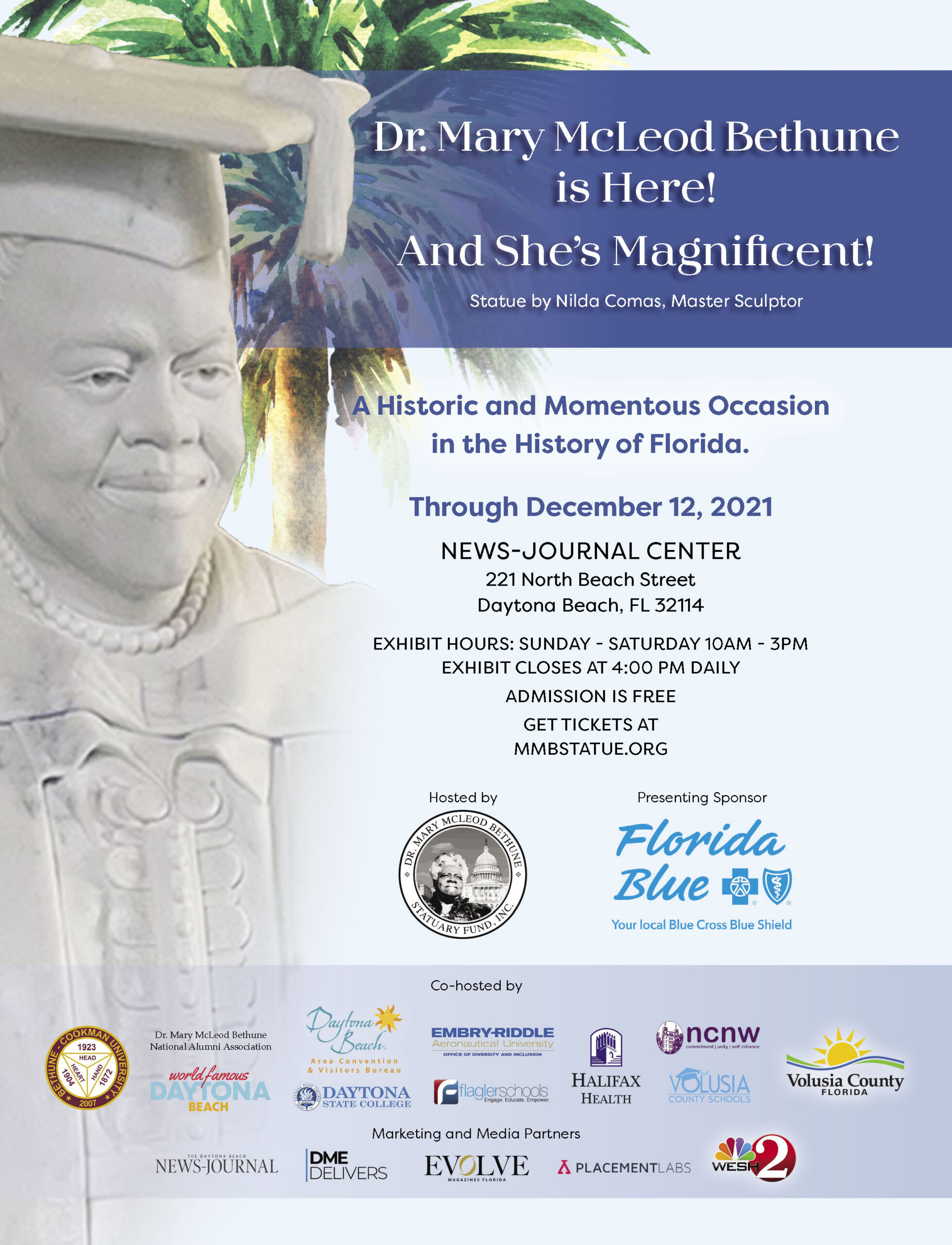 Historic Display of Dr. Mary McLeod Bethune Statue in Florida Prior to US Capitol Placement